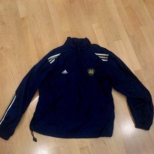 Notre Dame Fighting Irish Adidas 1/4 zip jacket